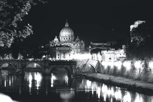 San Pietro e Ponte degli Angeli visti dal Lungotevere